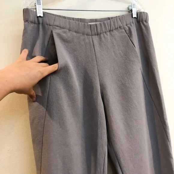 Babaton Japanese Polyester Oversized Cream Trouser Slim Dress Pants Women's S - Picture 7 of 12